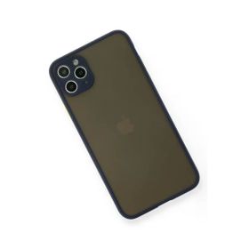 Newface iPhone 11 Pro Max Montreal Silikon Kapak Lacivert Cep Telefonu Kılıfı