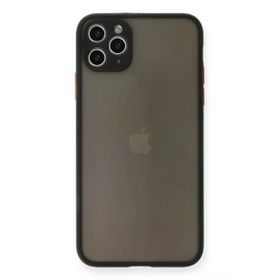 Newface iPhone 11 Pro Max Montreal Silikon Kapak Siyah Cep Telefonu Kılıfı