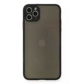 Newface iPhone 11 Pro Max Montreal Silikon Kapak Siyah Cep Telefonu Kılıfı