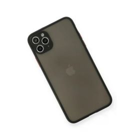 Newface iPhone 11 Pro Max Montreal Silikon Kapak Siyah Cep Telefonu Kılıfı