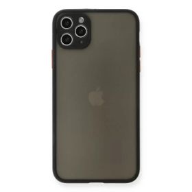 Newface iPhone 11 Pro Max Montreal Silikon Kapak Siyah Cep Telefonu Kılıfı