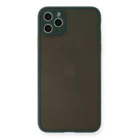 Newface iPhone 11 Pro Max Montreal Silikon Kapak Yeşil Cep Telefonu Kılıfı