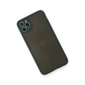 Newface iPhone 11 Pro Max Montreal Silikon Kapak Yeşil Cep Telefonu Kılıfı