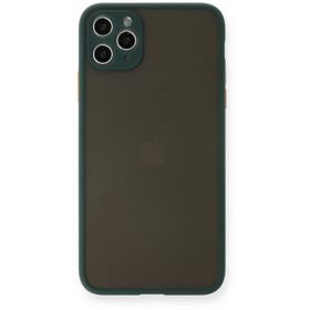 Newface iPhone 11 Pro Max Montreal Silikon Kapak Yeşil Cep Telefonu Kılıfı
