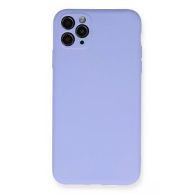 Newface iphone 11 Pro Max Nano İçi Kadife Silikon - Lila Kılıf