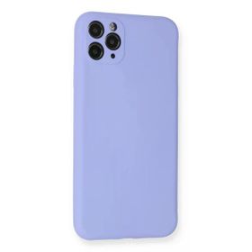 Newface iphone 11 Pro Max Nano İçi Kadife Silikon - Lila Kılıf
