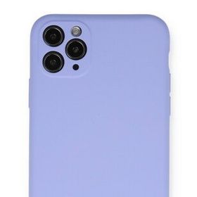Newface iphone 11 Pro Max Nano İçi Kadife Silikon - Lila Kılıf