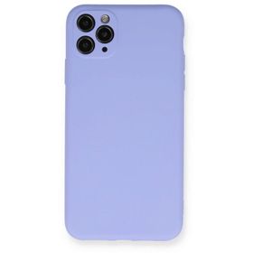 Newface iphone 11 Pro Max Nano İçi Kadife Silikon - Lila Kılıf