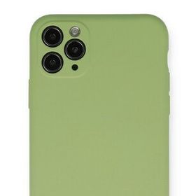 Newface İphone 11 Pro Max Nano İçi Kadife Silikon - Yeşil Kılıf