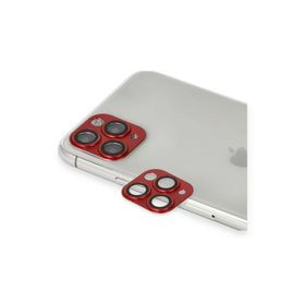 Newface iPhone 11 Pro Max Pers Alüminyum Kırmızı Kamera Lens