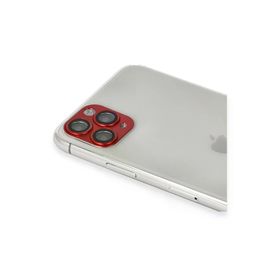 Newface iPhone 11 Pro Max Pers Alüminyum Kırmızı Kamera Lens