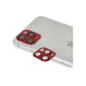 Newface iPhone 11 Pro Max Pers Alüminyum Kırmızı Kamera Lens