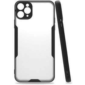 Newface iPhone 11 Pro Max Platin Silikon - Siyah Kılıf