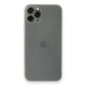 Newface iPhone 11 Pro Max PP Ultra İnce Kapak Beyaz Cep Telefonu Kılıfı