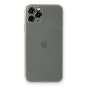 Newface iPhone 11 Pro Max PP Ultra İnce Kapak Beyaz Cep Telefonu Kılıfı