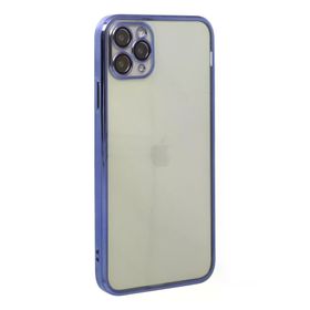 Newface iPhone 11 Pro Max Razer Lensli Silikon - Mor Kılıf