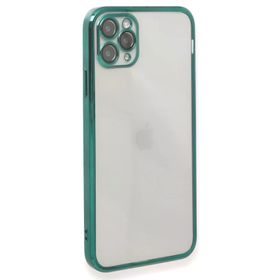 Newface iPhone 11 Pro Max Razer Lensli Silikon - Yeşil Kılıf