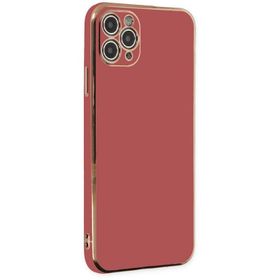 Newface iPhone 11 Pro Max Volet Silikon - Kırmızı Kılıf