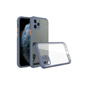 Newface iPhone 11 Pro Miami Şeffaf Silikon - Gri Kılıf