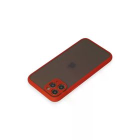 Newface iPhone 11 Pro Montreal Silikon Kapak Kırmızı Cep Telefonu Kılıfı