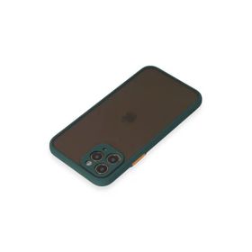 Newface iPhone 11 Pro Montreal Silikon Kapak Yeşil Cep Telefonu Kılıfı