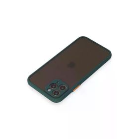 Newface iPhone 11 Pro Montreal Silikon Kapak Yeşil Cep Telefonu Kılıfı