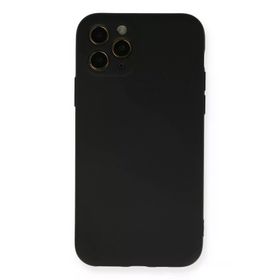 Newface iphone 11 Pro Nano İçi Kadife Silikon Siyah Cep Telefonu Kılıfı