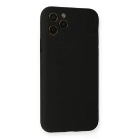 Newface iphone 11 Pro Nano İçi Kadife Silikon Siyah Cep Telefonu Kılıfı