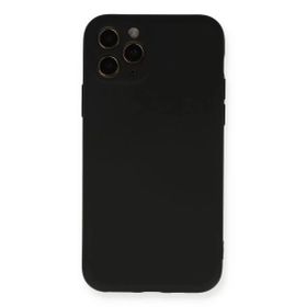 Newface iphone 11 Pro Nano İçi Kadife Silikon Siyah Cep Telefonu Kılıfı