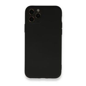 Newface iphone 11 Pro Nano İçi Kadife Silikon Siyah Cep Telefonu Kılıfı