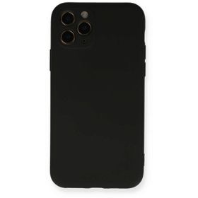 Newface iphone 11 Pro Nano İçi Kadife Silikon Siyah Cep Telefonu Kılıfı
