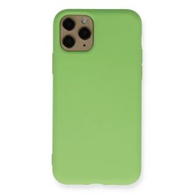 Newface iPhone 11 Pro Nano içi Kadife Silikon - Yeşil Kılıf