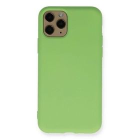 Newface iPhone 11 Pro Nano içi Kadife Silikon - Yeşil Kılıf