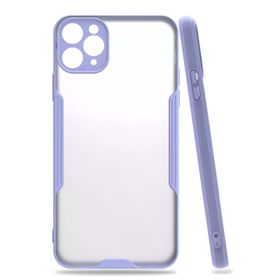 Newface iPhone 11 Pro Platin Silikon Lila Cep Telefonu Kılıfı
