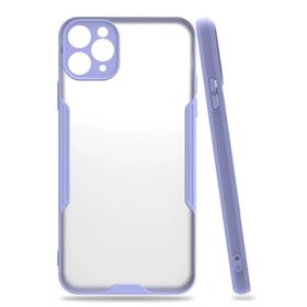 Newface iPhone 11 Pro Platin Silikon Lila Cep Telefonu Kılıfı
