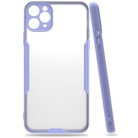 Newface iPhone 11 Pro Platin Silikon Lila Cep Telefonu Kılıfı