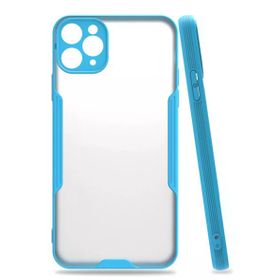Newface iPhone 11 Pro Platin Silikon - Mavi Kılıf