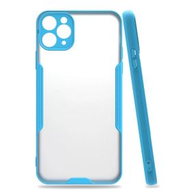 Newface iPhone 11 Pro Platin Silikon - Mavi Kılıf