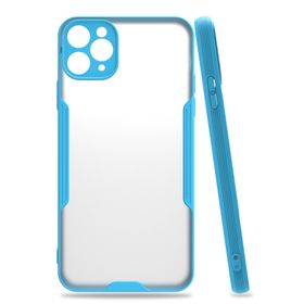 Newface iPhone 11 Pro Platin Silikon - Mavi Kılıf