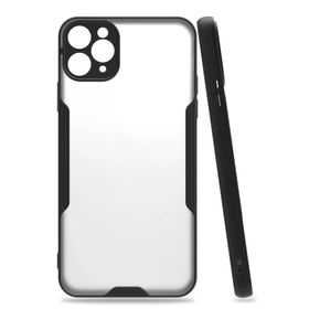 Newface iPhone 11 Pro Platin Silikon Siyah Cep Telefonu Kılıfı