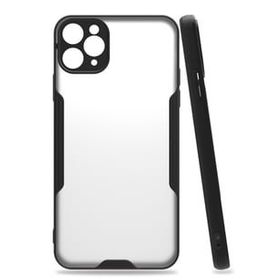 Newface iPhone 11 Pro Platin Silikon Siyah Cep Telefonu Kılıfı