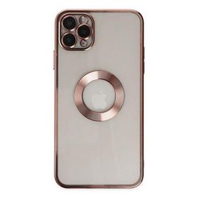 Newface iPhone 11 Pro Slot Silikon Rose Gold Cep Telefonu Kılıfı