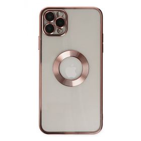 Newface iPhone 11 Pro Slot Silikon Rose Gold Cep Telefonu Kılıfı