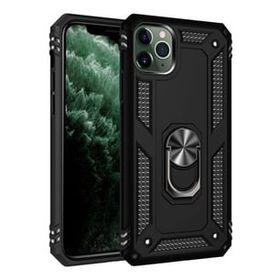 Newface iPhone 11 Pro Sofya Yüzüklü Silikon Kapak - Siyah Kılıf