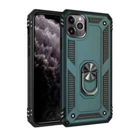 Newface iPhone 11 Pro Sofya Yüzüklü Silikon Kapak Yeşil Cep Telefonu Kılıfı
