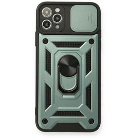 Newface iPhone 11 Pro Yeşil Pars Lens Yüzüklü Silikon Cep Telefonu Kılıfı