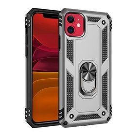 Newface iPhone 11 Sofya Yüzüklü Silikon Kapak - Gümüş Kılıf