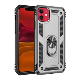 Newface iPhone 11 Sofya Yüzüklü Silikon Kapak - Gümüş Kılıf
