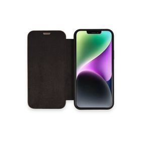 Newface iPhone 12 Dolpin Kapaklı - Siyah Kılıf