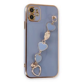 Newface iPhone 12 Esila Silikon Gri Cep Telefonu Kılıfı